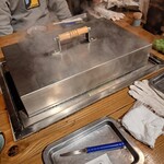 Rokusui An - 牡蠣蒸し焼き中