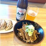 静岡　大勝軒 - ドリンク写真:ビールとおつまみセット