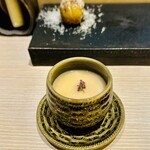 とり隆 - 新玉ねぎ茶碗蒸し