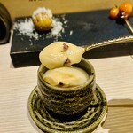 とり隆 - 新玉ねぎ茶碗蒸し