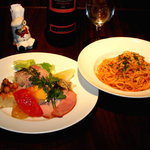 イタリアンレストラン アランチーニ 桜上水 - 料理写真:パスタコースはこんな感じです。これにパンとシャーベットがついて\2,480