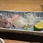日本料理FUJI - ◯泳がせシリーズ　朝獲れの鯛と鯵のお造り