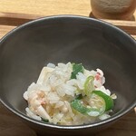 日本料理FUJI - ◯ジンドウイカ、葱の混ぜご飯