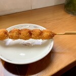 多田製麺所 - うずら串でございます。