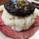 カウボーイカレー - り＋Beef100％ハンバーグトッピング