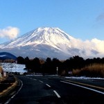 叶屋 - 帰りの朝霧からの富士