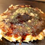 お好み焼き 不二家 - レディースランチ(750円)のお好み焼き