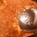 もつやき ばん - ２０１４/1 レバカツ断面