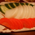 もつやき ばん - ２０１４/1　おしんこ盛り合わせ