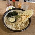 義経 - 天ぷらうどん中　500円