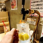 焼肉ホルモン酒場 たかちゃん - 『60分飲み放題のレモンサワー』はセルフ方式になっています(o^^o)