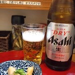 煮干し中華蕎麦 彩葉に - 瓶ビールはAsahi　お通しメンマ付き