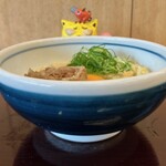 釜揚げうどん岡じま - 肉釜たま小　670円(税込)　※横からも