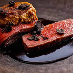 Beef fillet foie gras sauce truffle 200g