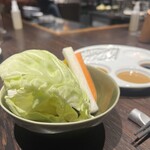 串揚げキッチン だん - 生野菜(キャベツ・大根・人参・パプリカ)