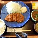 やわらかとんかつ かつ庄 - 日替わり：ヒレかつのみぞれソース