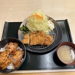 ゆうたく - とんかつ・ぶた丼セット1580円