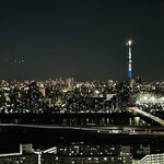 サロン・ド・サロン - 船堀タワー夜の風景、スカイツリーがめちゃキレイです♪