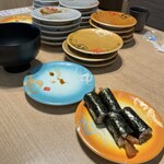 回転寿司 鮮 - 干瓢巻きでご馳走様でした