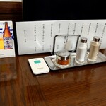 伊達の牛たん本舗 - 卓上の調味料など