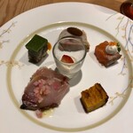 ビストリア 魚タリアン - カツオのカルパッチョなど豪華な6種の前菜♪