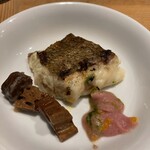 ビストリア 魚タリアン - 真鯛のグリル、タマネギとリンゴのヴィネグレット♪