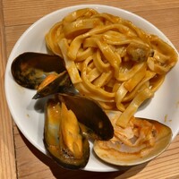 ビストリア 魚タリアン - 魚介の生パスタトマトソース♪
