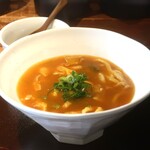 UDON 440 - 料理写真:カレーうどん(太うどん・かす)