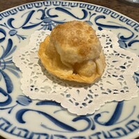 開化亭 - ウニとホタテの揚げ餃子