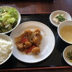 中国料理 龍鱗 - Bランチの酢豚