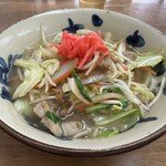 かおりそば - 肉そば(やさいそば) 800円　どう見ても「やさいそば」