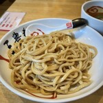 三豊麺 - 辛 特製濃厚魚介つけ麺(麺)♪