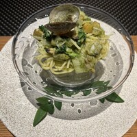 篝日 - アサリとジェノベーゼのパスタ