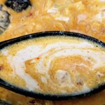 麺屋 雷文 - エスプーマが混ざったスープ