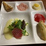 野菜が主役の古民家レストラン 花果菜 - 前菜、きれい！