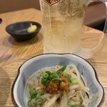 焼鳥・釜飯・うどん かまどか - もやし担々