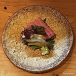 h Homura - 天然本鮪のトロに鮑の肝に煮蛸に煮鮑