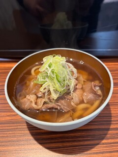 KinGyo - 〆に肉うどん。