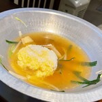 Shabushabu Kyuu - 残ったスープにごはんと玉子