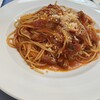トラットリア・イタリア - ベーコンと玉葱のトマトソーススパゲッティ
