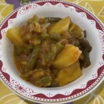 インドや・ながら   - （甘口）インゲンとポテトのドライカレー