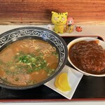 中華そば専門店　広松 - 中華そばとカツ丼小セット　1,350円(税込)