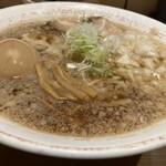 きたかた食堂 - 煮玉子醤油+天然大ﾄﾛ漬け丼