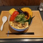 イカヅチうどん - 料理写真:揚げ野菜カレー＋炙りチーズ