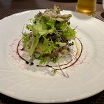 リストランテ リンコントロ - 前菜のサラダ