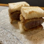 焼肉ふたみ - おつまみカツサンド