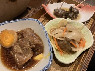 炙りもんと蕎麦 満月 - おばんざい3種