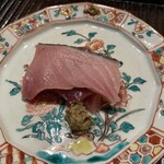 料理屋 みや﨑 - メジマグロ　福井地カラシ
