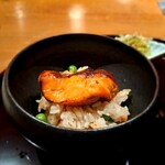 六雁 - ⚫食事
      「まめこぞうご飯 桜ます柚庵焼き  」