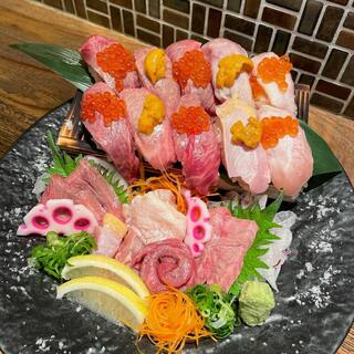 Lamp's proud Meat Dishes such as Kuroge Wagyu beef and Yamato chicken...★